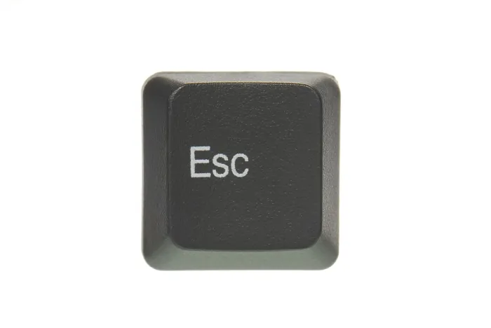 Impresión enmarcada : La tecla Esc de una computadora.