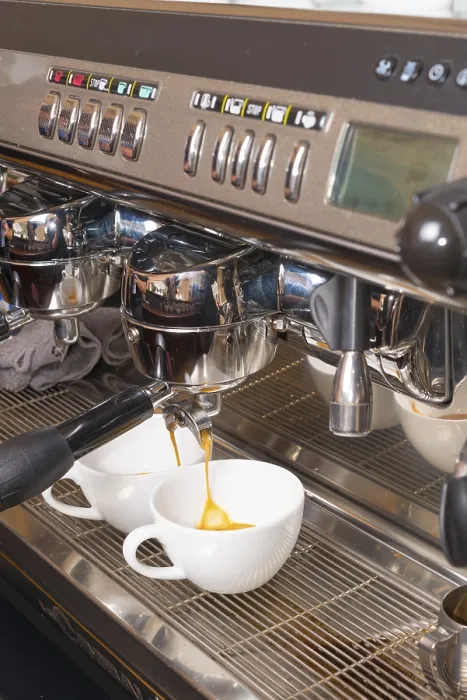Impresión enmarcada : Máquina de espresso. Impresión enmarcada : Máquina de espresso.