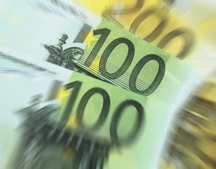 Impresión enmarcada : Billetes de euro. Impresión enmarcada : Billetes de euro.
