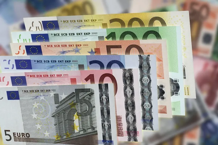 Impresión enmarcada : Billetes de euro.