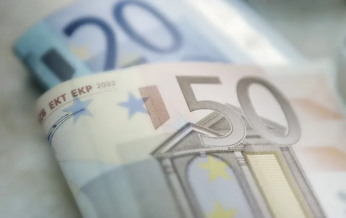 Impresión enmarcada : Billetes de euro.