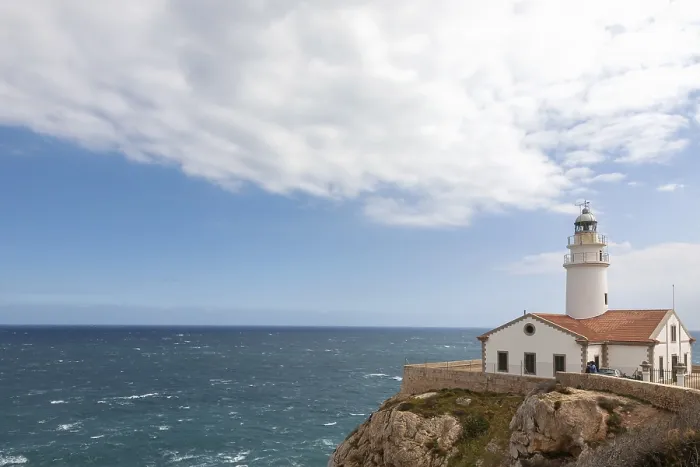 Impresión enmarcada : Faro de Capdepera, acantilados.
