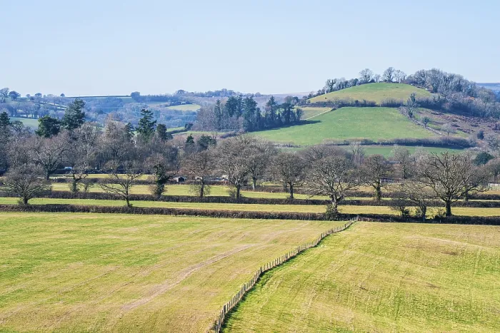 Impresión enmarcada : Campos y Tierras de Labor sobre Devon.