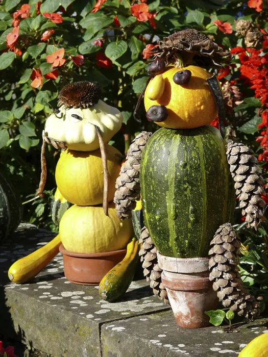 Impresión enmarcada : Figuras de calabazas.
