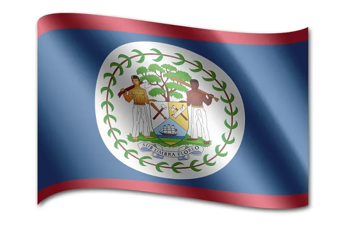 Impresión enmarcada : Bandera de Belice