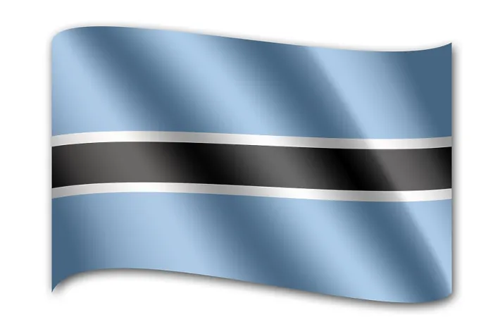 Impresión enmarcada : Bandera de Botsuana Impresión enmarcada : Bandera de Botsuana