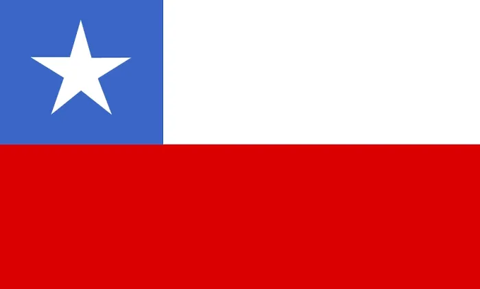 Impresión enmarcada : Bandera de Chile Impresión enmarcada : Bandera de Chile