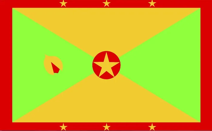 Impresión enmarcada : Bandera de Granada