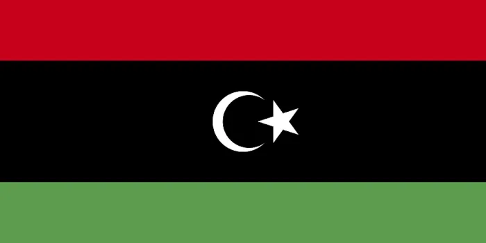 Impresión enmarcada : Bandera de Libia