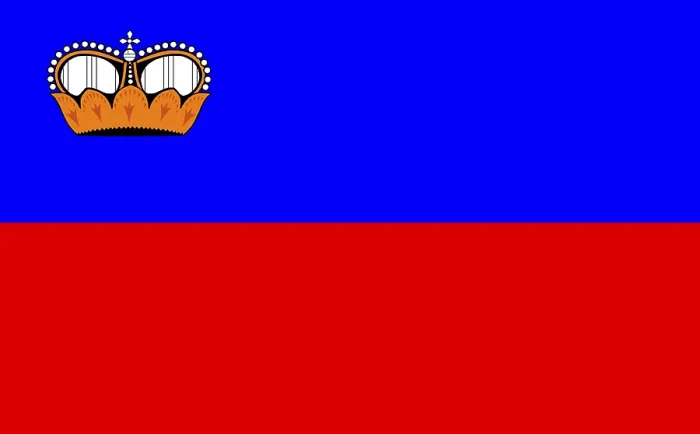 Impresión enmarcada : Bandera de Liechtenstein
