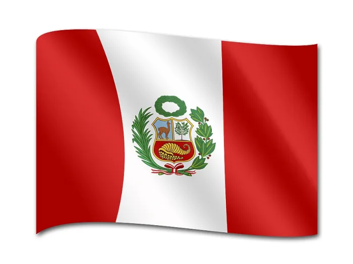 Impresión enmarcada : Bandera de Perú