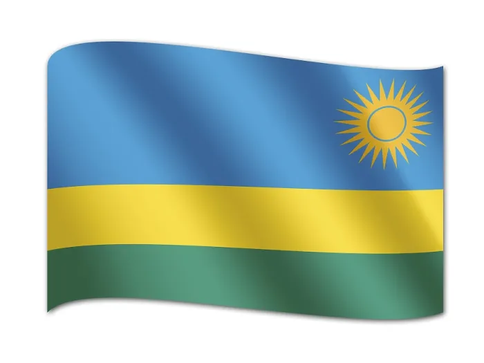 Impresión enmarcada : Bandera de Ruanda Impresión enmarcada : Bandera de Ruanda