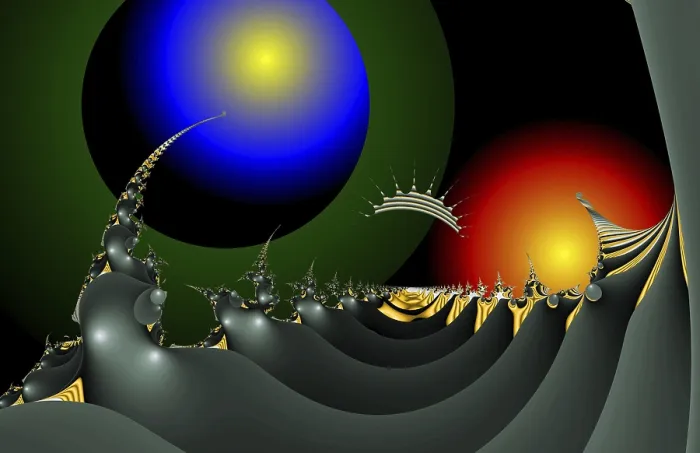Impresión enmarcada : Objeto fractal Impresión enmarcada : Objeto fractal
