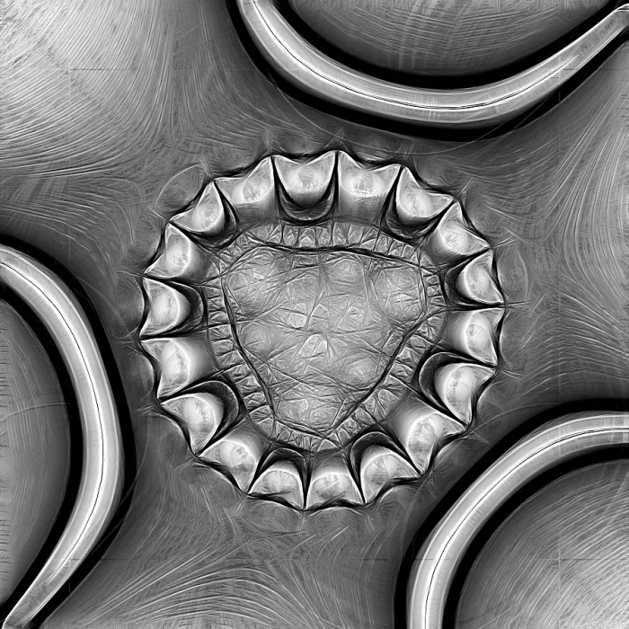 Impresión enmarcada : Objeto fractal