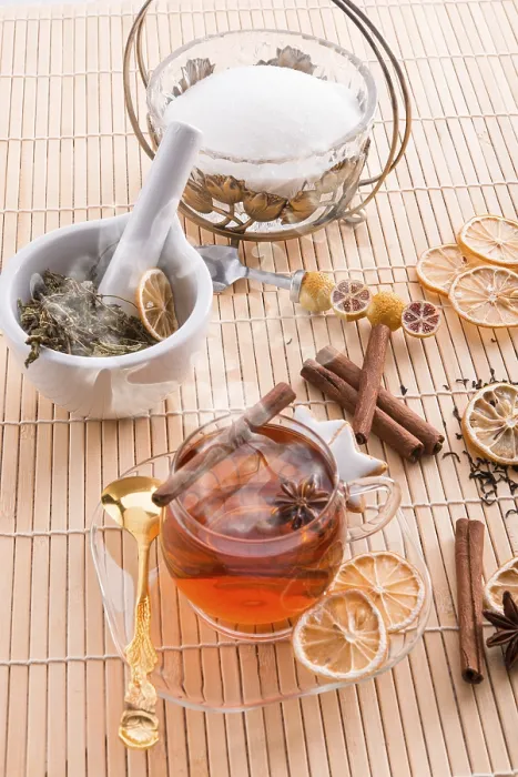 Impresión enmarcada : Té de frutas.