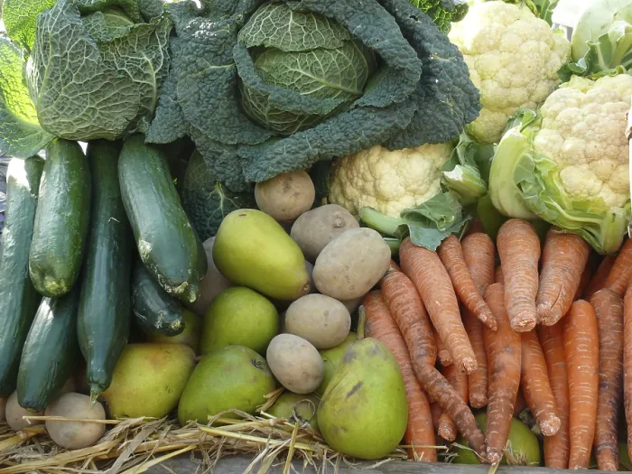 Impresión enmarcada : Frutas y verduras.