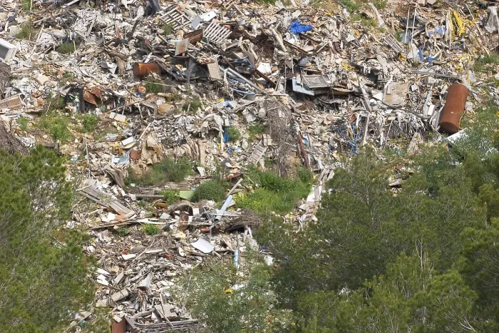 Impresión enmarcada : Basura en Mallorca.