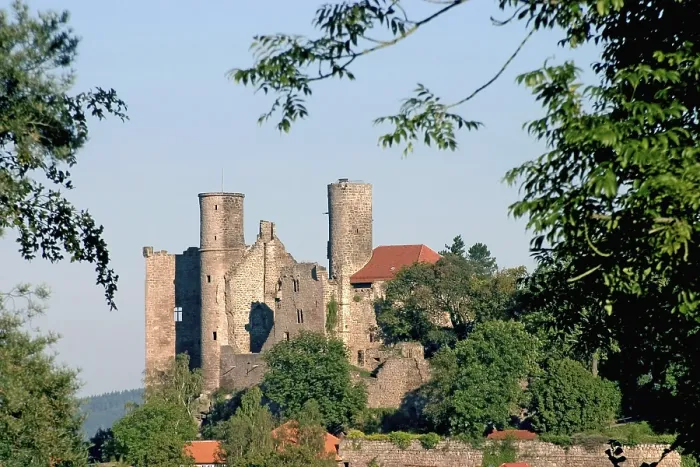 Impresión enmarcada : Alemania, Turingia, castillo de Hanstein.