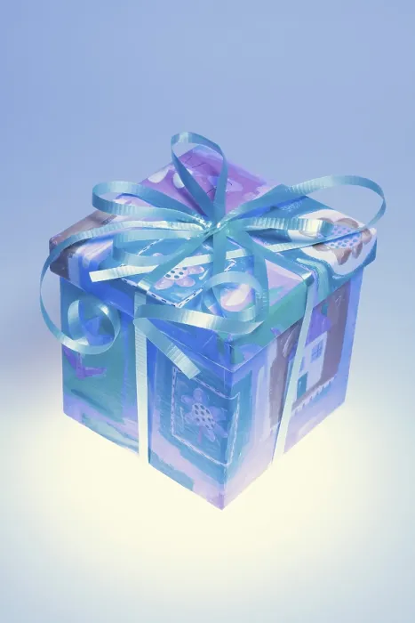 Impresión enmarcada : Caja de regalo. Impresión enmarcada : Caja de regalo.