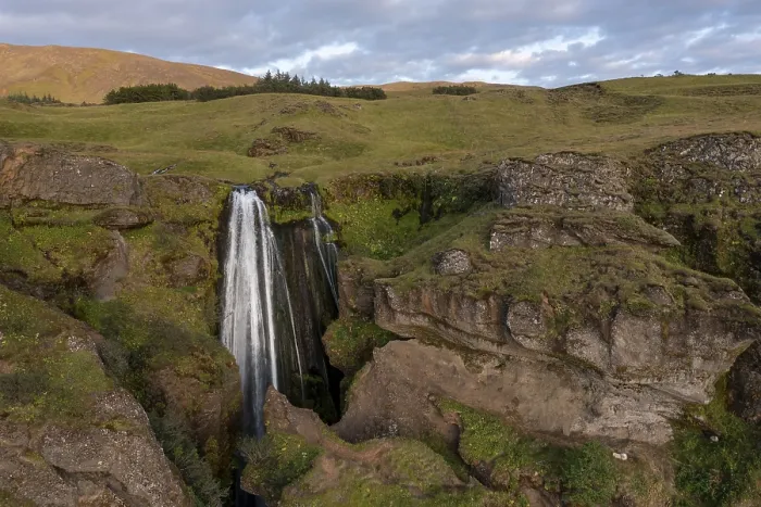 Impresión enmarcada : Gljufrabui Waterfall