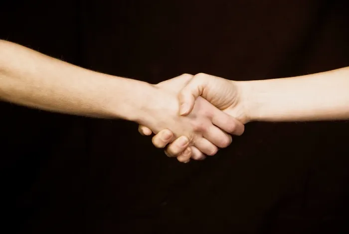 Impresión enmarcada : Handshake Impresión enmarcada : Handshake
