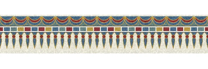 Impresión enmarcada : Mosaicos de tejas de borde horizontal, patrón vector. Impresión enmarcada : Mosaicos de tejas de borde horizontal, patrón vector.