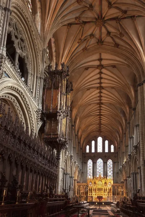 Impresión enmarcada : Vista Interior de la Catedral de Ely
