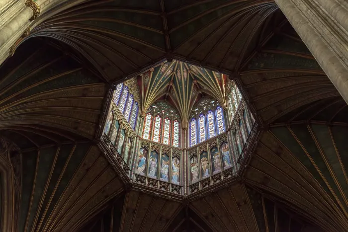 Impresión enmarcada : Vista Interior de la Catedral de Ely