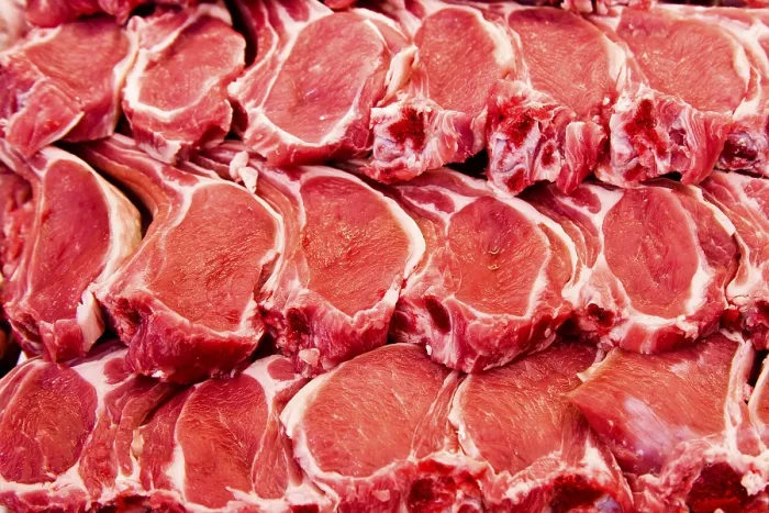 Impresión enmarcada : Chuletas de cordero. Impresión enmarcada : Chuletas de cordero.