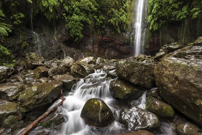 Impresión enmarcada : Una gran cascada. Impresión enmarcada : Una gran cascada.