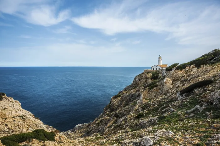 Impresión enmarcada : Faro, Punta de Capdepera. Impresión enmarcada : Faro, Punta de Capdepera.