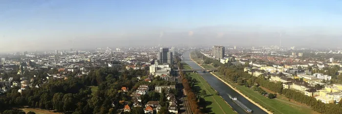 Impresión enmarcada : Mannheim desde arriba. Impresión enmarcada : Mannheim desde arriba.