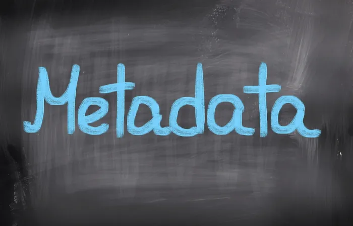 Impresión enmarcada : Concepto de metadatos. Impresión enmarcada : Concepto de metadatos.