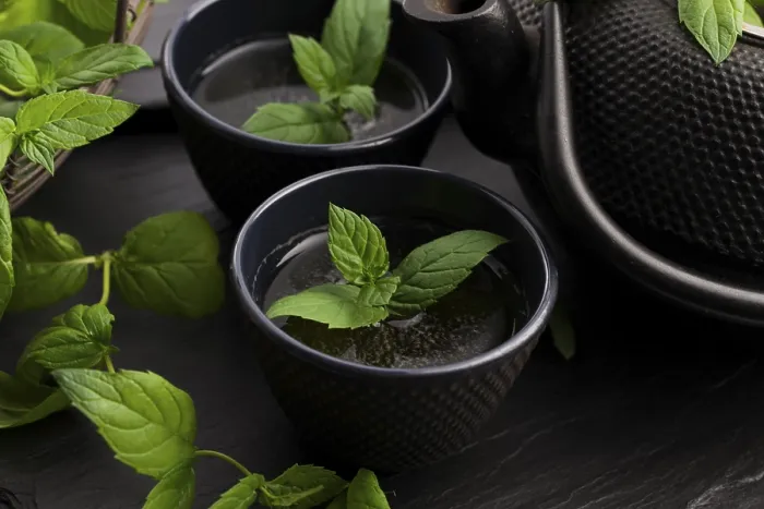 Impresión enmarcada : Té de menta Impresión enmarcada : Té de menta