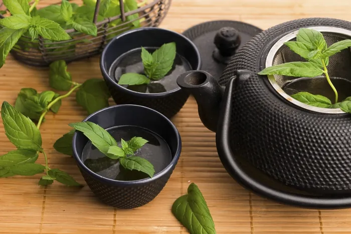 Impresión enmarcada : Té de menta
