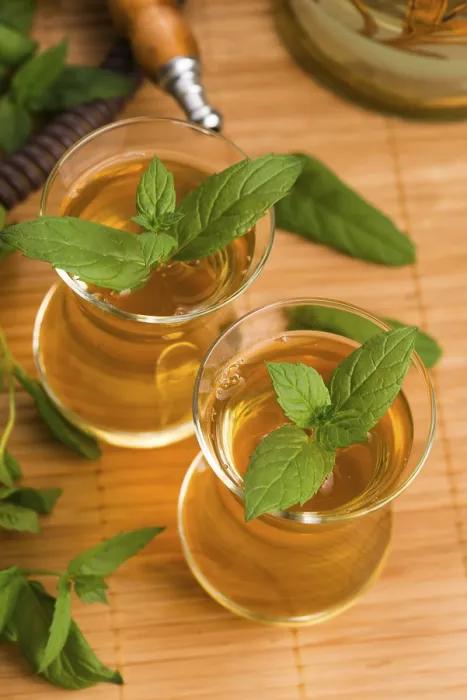 Impresión enmarcada : Té de menta. Impresión enmarcada : Té de menta.