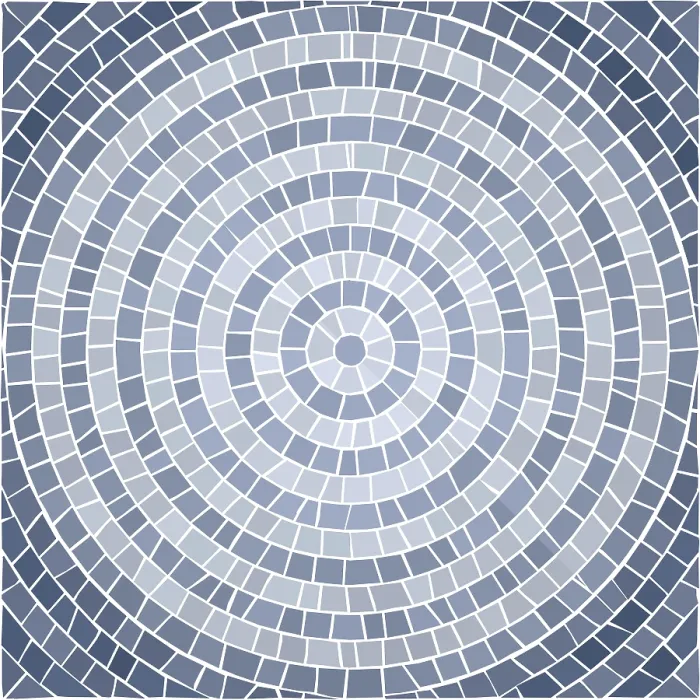 Impresión enmarcada : Mosaico de Térmite Vector, Patrón Continuo