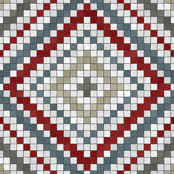 Impresión enmarcada : Mosaico de Azulejos