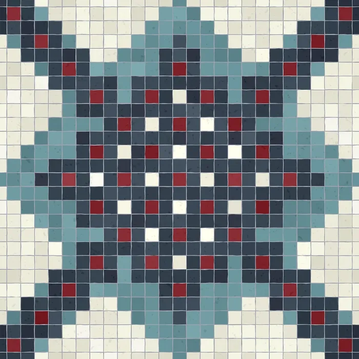 Impresión enmarcada : Mosaico de Azulejos Impresión enmarcada : Mosaico de Azulejos
