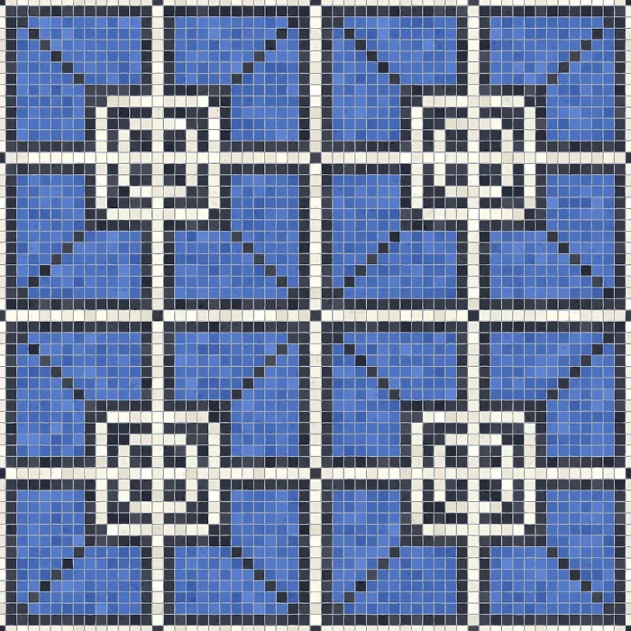 Impresión enmarcada : Mosaico de Azulejos Impresión enmarcada : Mosaico de Azulejos