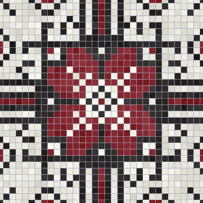Impresión enmarcada : Piso de Mosaico Impresión enmarcada : Piso de Mosaico