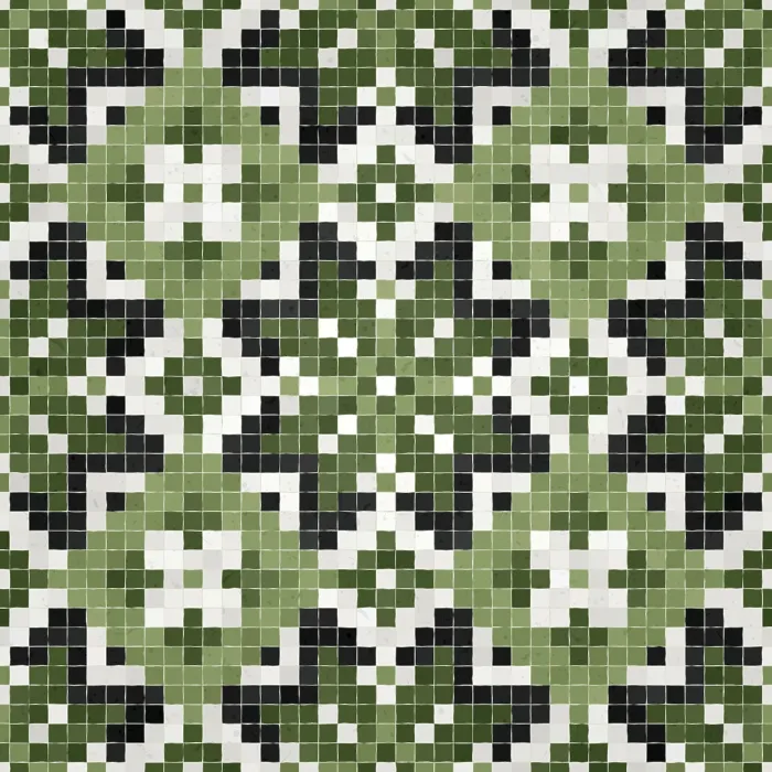 Impresión enmarcada : Mosaico de Azulejos
