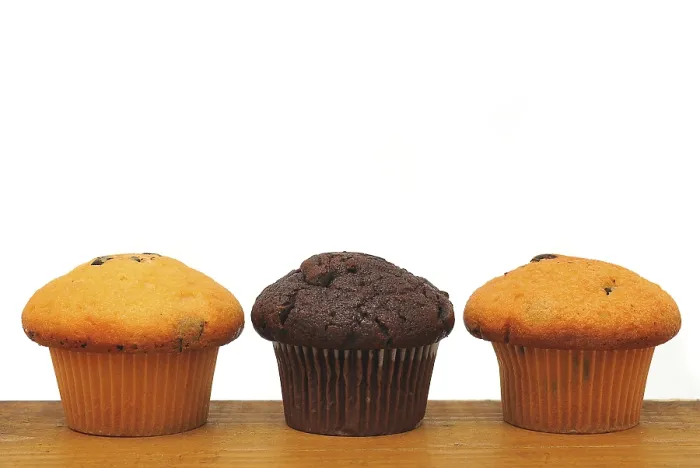 Impresión enmarcada : Tres muffins Impresión enmarcada : Tres muffins