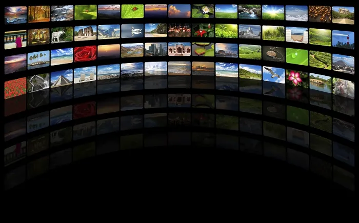 Impresión enmarcada : Fondo multimedia con espacio para copiar Impresión enmarcada : Fondo multimedia con espacio para copiar
