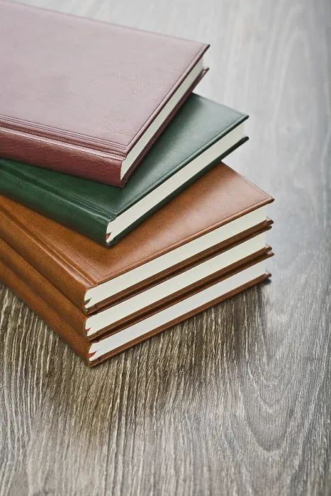 Impresión enmarcada : Cinco cuadernos Impresión enmarcada : Cinco cuadernos