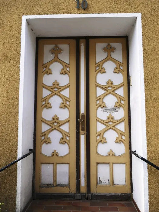 Impresión enmarcada : Puerta de entrada antigua.