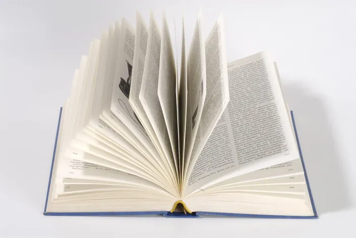 Impresión enmarcada : Abrió el libro.