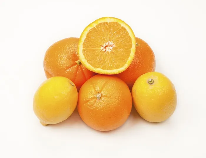 Impresión enmarcada : Naranjas y limones.