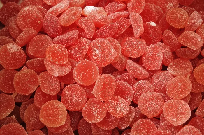Impresión enmarcada : Caramelo rojo, dulces. Impresión enmarcada : Caramelo rojo, dulces.
