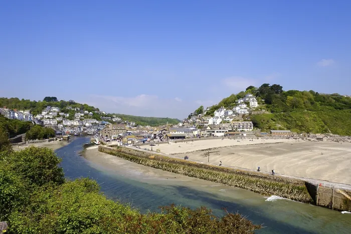 Impresión enmarcada : Río Looe, Playa de East Looe, Looe. Impresión enmarcada : Río Looe, Playa de East Looe, Looe.